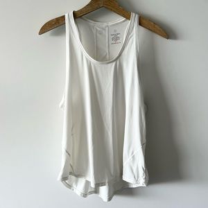 Sweaty Betty Tank Top White Racerback Athletic Workout Yoga H